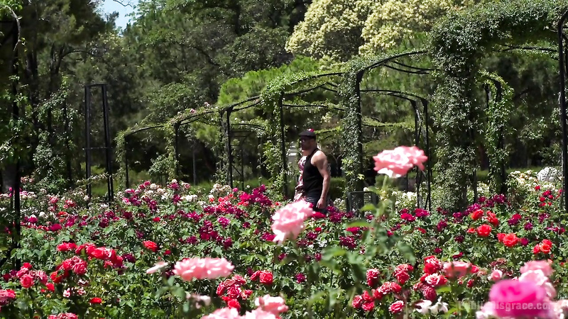 Nerdy blonde exits the Garden of Eden to get her ass busted in public!