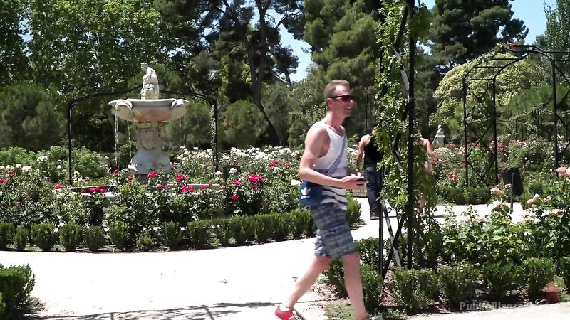 Nerdy blonde exits the Garden of Eden to get her ass busted in public!