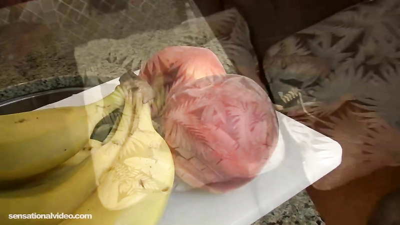 SensationalVideo - Peaches Larue - Zucchini Sex BBW