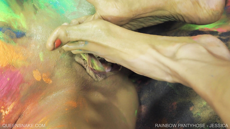 QUEENSNAKE Rainbow Pantyhose - Jessica - QS, Jessica