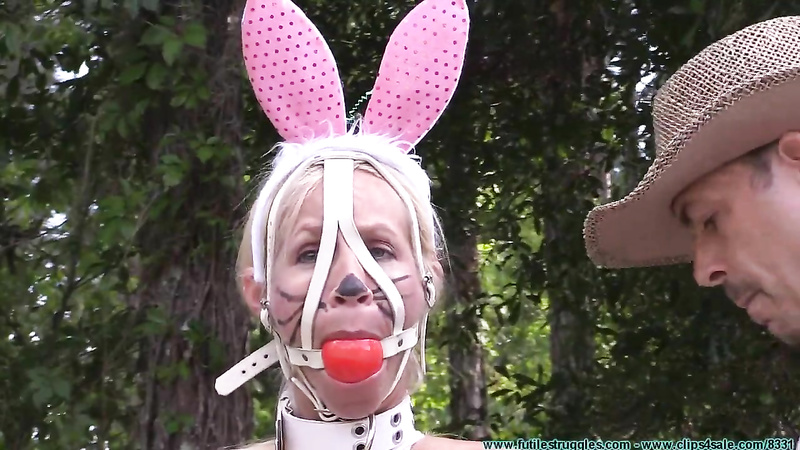 FutileStruggles - Amanda Foxx to Bunny Transformation Part 1