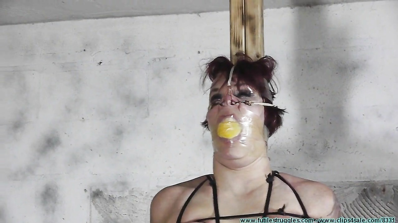 FutileStruggles - Big Tits Bounce as She Hops to the Work Shop to Be Ziptied Part 3
