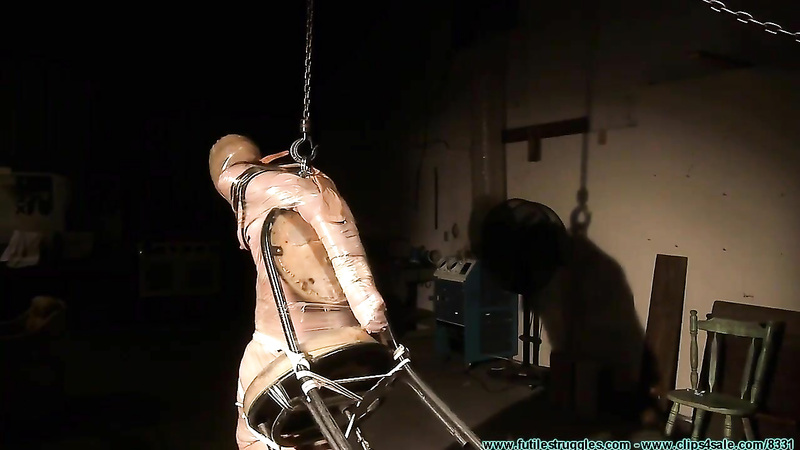 FutileStruggles - Rachel's Mummified Chair Suspension Part 3