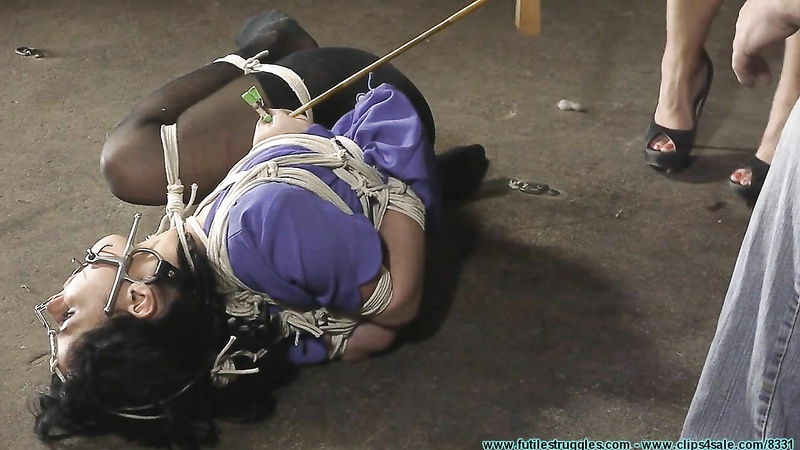 FutileStruggles - Hannah Perez Captured, Bound, and tormented by 2 Parolees 2