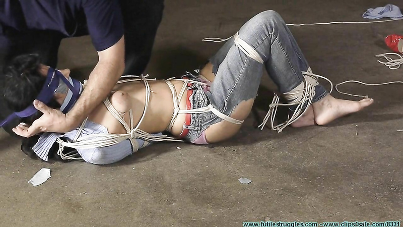 FutileStruggles - Hannah Perez Carried, Hogtied, and Gagged Multiple Times 2