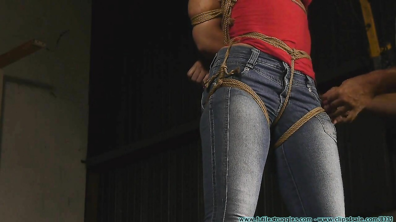 FutileStruggles - Wenona Hogtied in Jeans and Boots 2