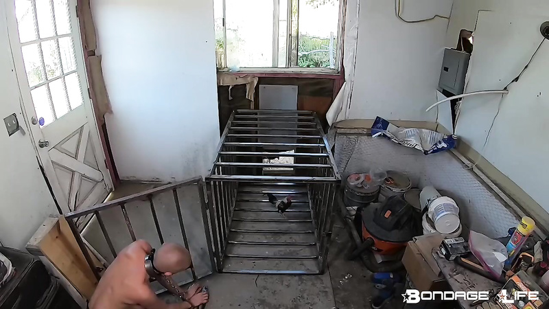 BondageLife	Rachel Greyhound - Chicken Coop Cage Build