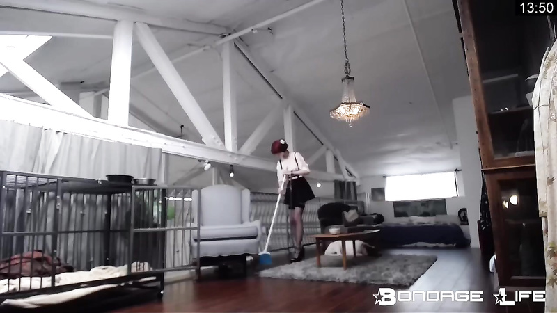 BondageLife 	Rachel Greyhound - Upstairs Floor Sweep