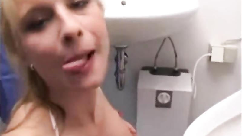 Toilet trash is so thirsty for piss, she'll slurp it straight out of a public urinal
