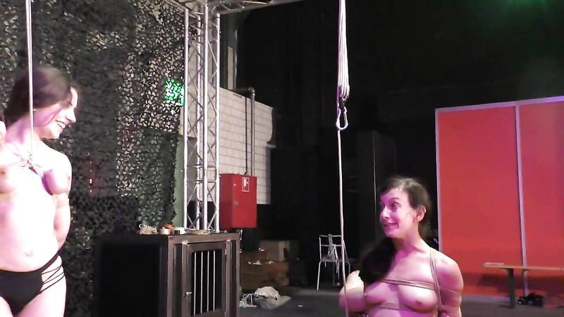 Breasts In Pain	Little Red Girl - Hung by her Tits in Public with Elise Graves in hard Nipple Torture