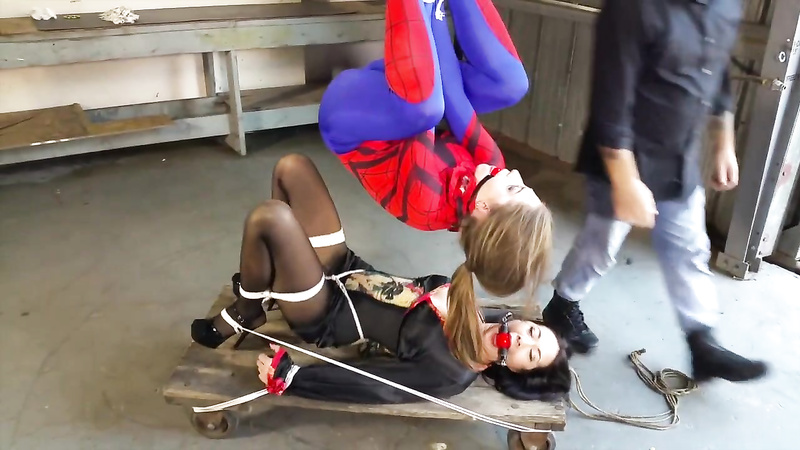 Shiny Bound - Terra Mizu & Nyssa Nevers - Spidergirl.. Caught And Unmasked