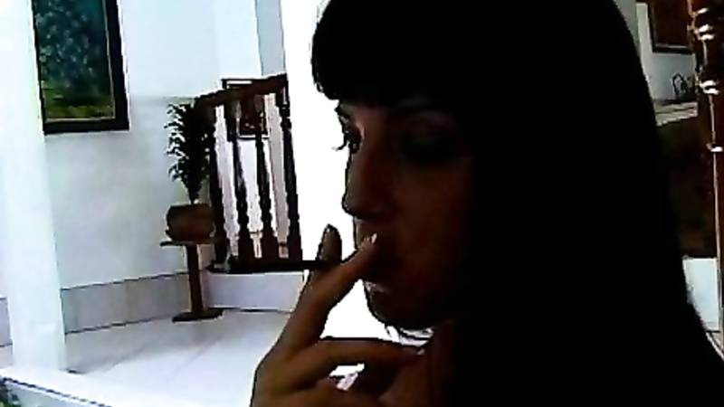 Smoking in Lingerie
