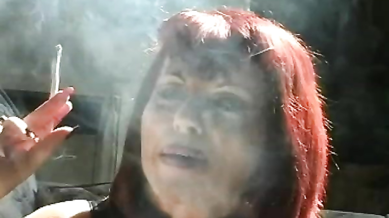 Sexy Gothic Smoker