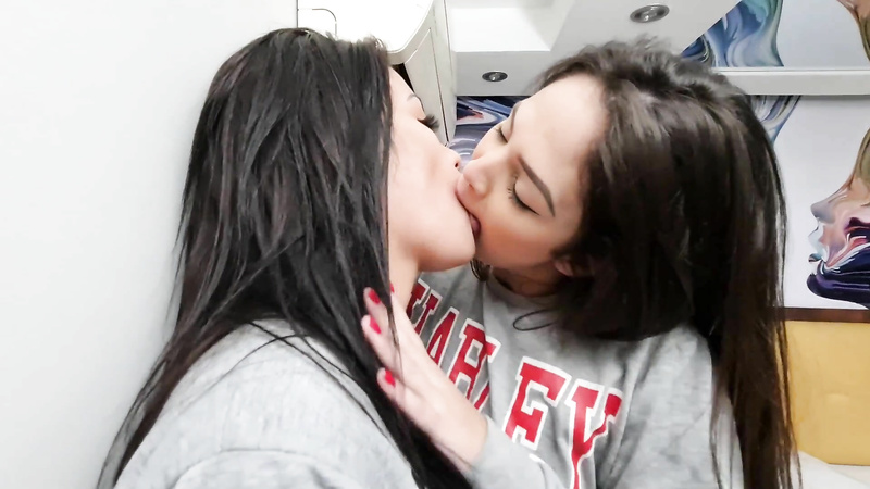 Pervert College Girls Kissing