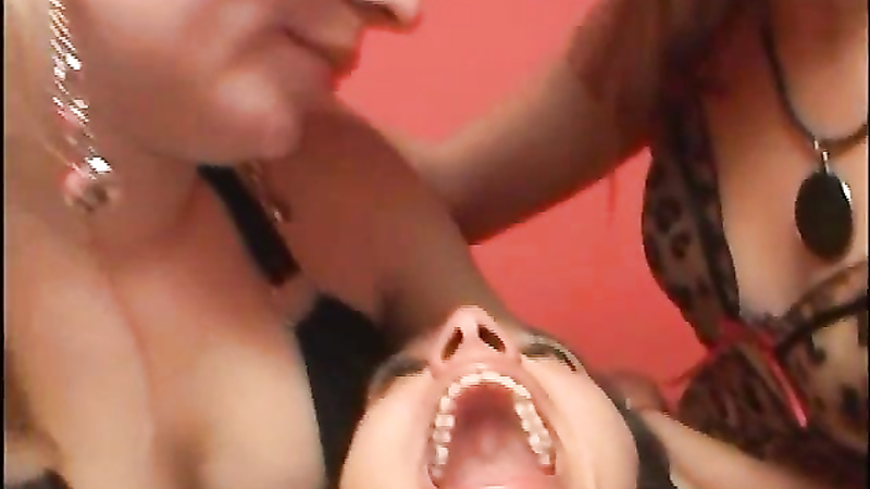 Spitting Face Domination by Two Real Mistress