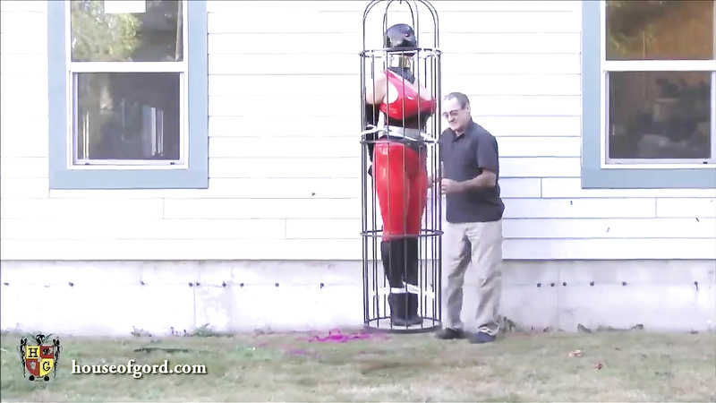House Of Gord Jewell Marceau Caged and siloe d in latex