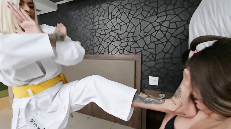 Karateka Kicks Domination In Your Face
