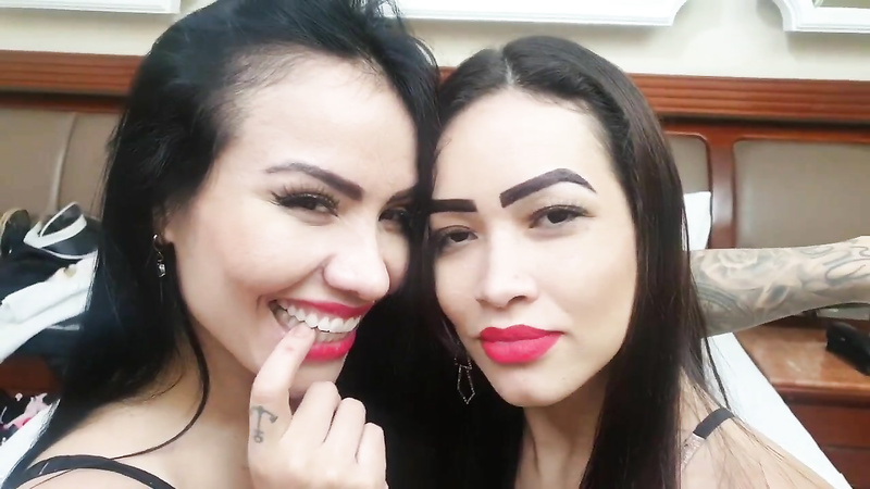 Hot Sluts Sticky Kisses: Ariane Luquesi and Kiara Nissei