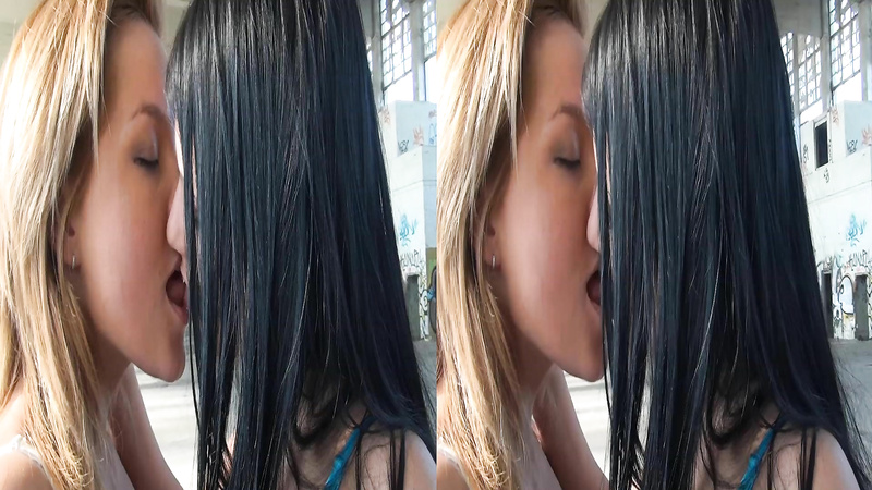 3D Kissing Girls - Hard Kisses 22min without stop