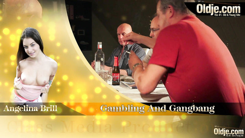 Gambling And Gangbang with Angelina Brill, Harry, Hugo, Aris, Smith, Dave