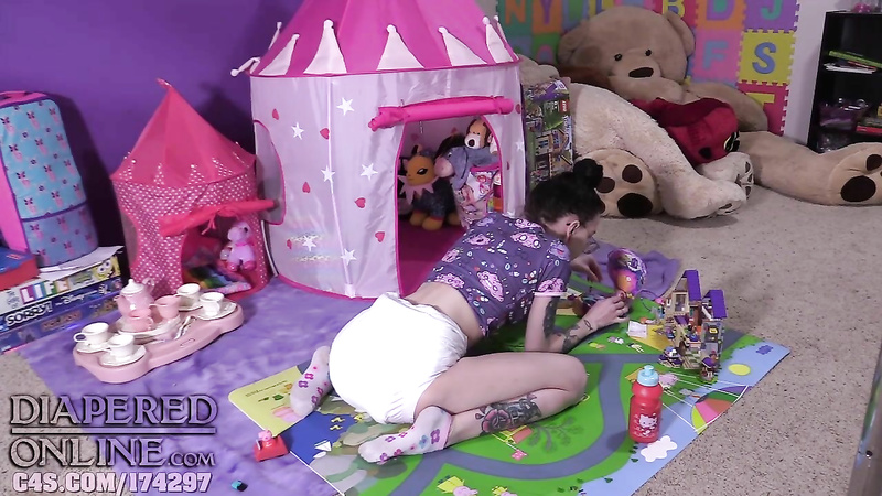 Samara: Messes Diaper While Playing in Nursery
