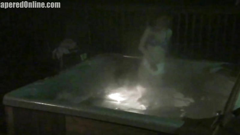 Natalia: Diapered in Hot Tub