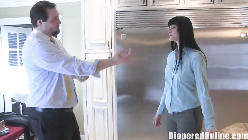 Lexi: Business Girl Spanked & Diapered