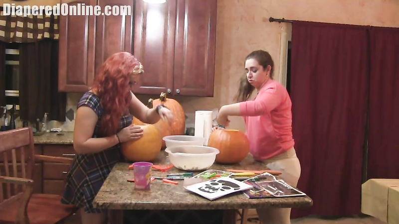 Red & Adriana: Carving Pumpkins