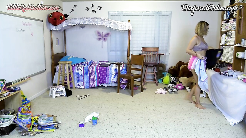 Red: Cleans Nursery in Triple Thick Diapers