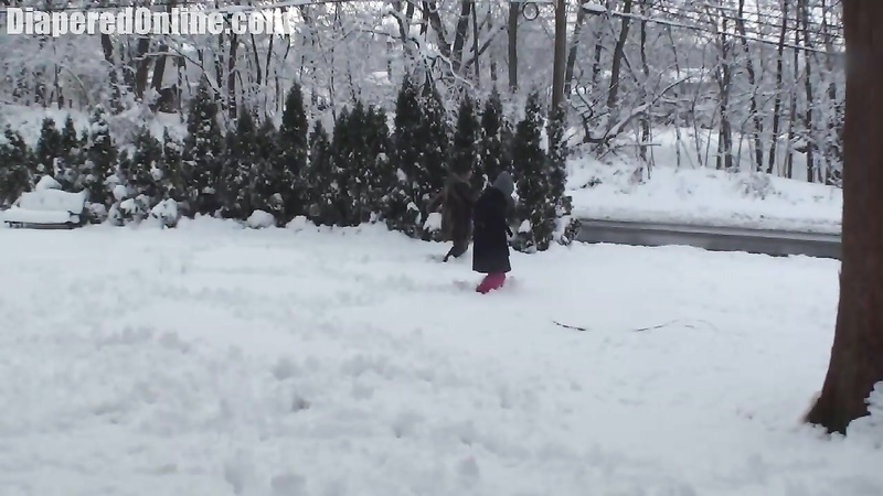 Taylor & Adriana: Playing in Snow