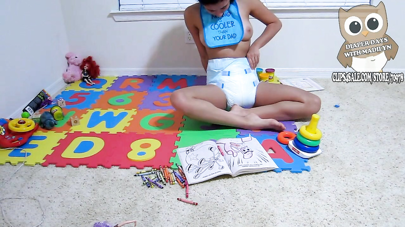 Madilyn: Stuck in Many Diapers