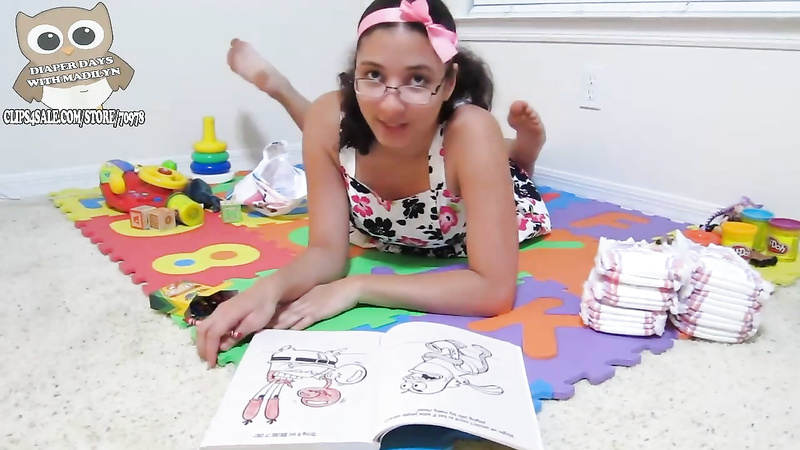Madilyn: Coloring in Pullups, Potty