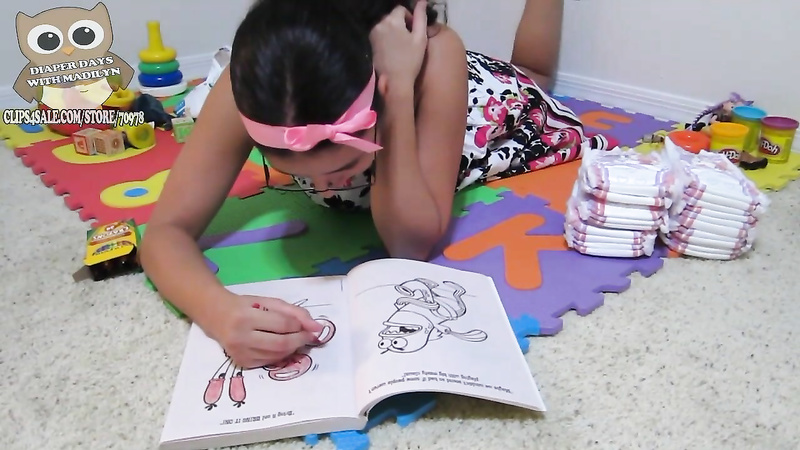 Madilyn: Coloring in Pullups, Potty