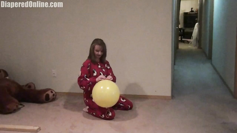 Natalia: Footed PJs & Bouncy Balloon