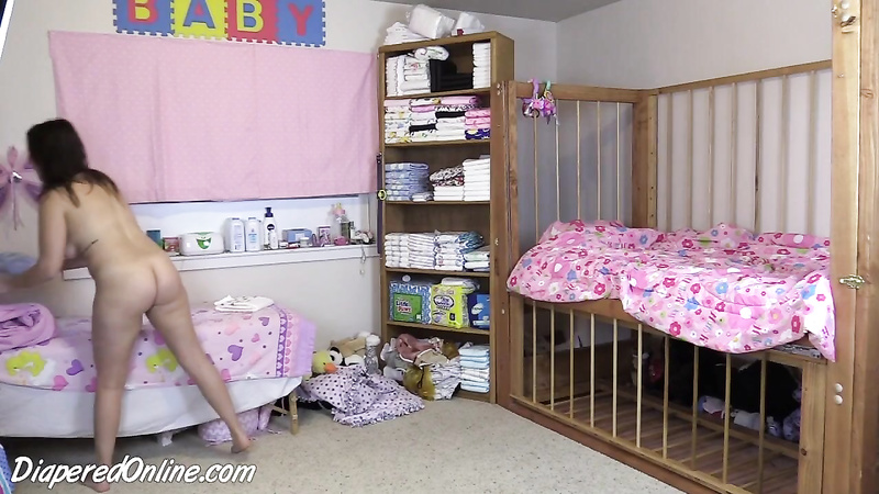 Alisha: Diaper Change, Pajamas, Bedtime in Crib