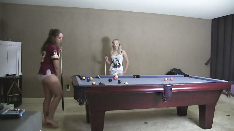 Adriana & Mandie: Pool Game, Loser Wears 14 Diapers