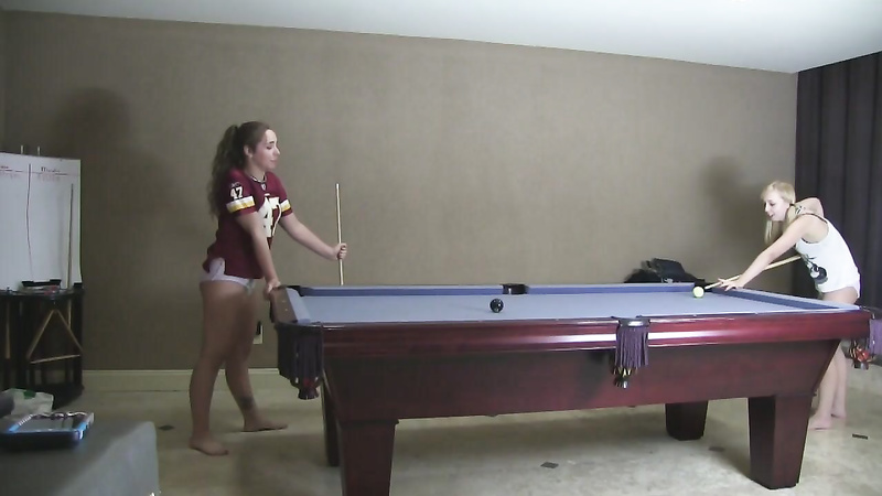 Adriana & Mandie: Pool Game, Loser Wears 14 Diapers