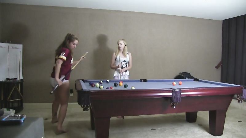 Adriana & Mandie: Pool Game, Loser Wears 14 Diapers