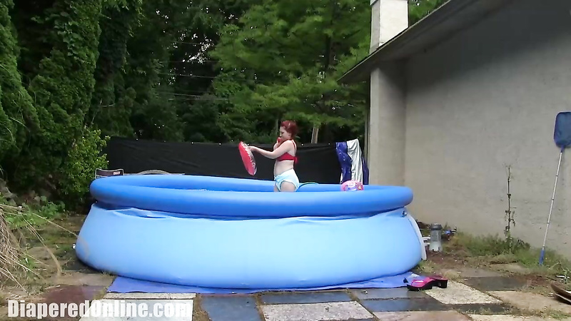 Kaley: Teased for Diaper in Pool