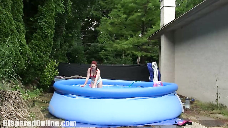 Kaley: Teased for Diaper in Pool