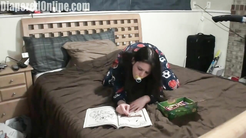 Donna: PJs Messing While Coloring