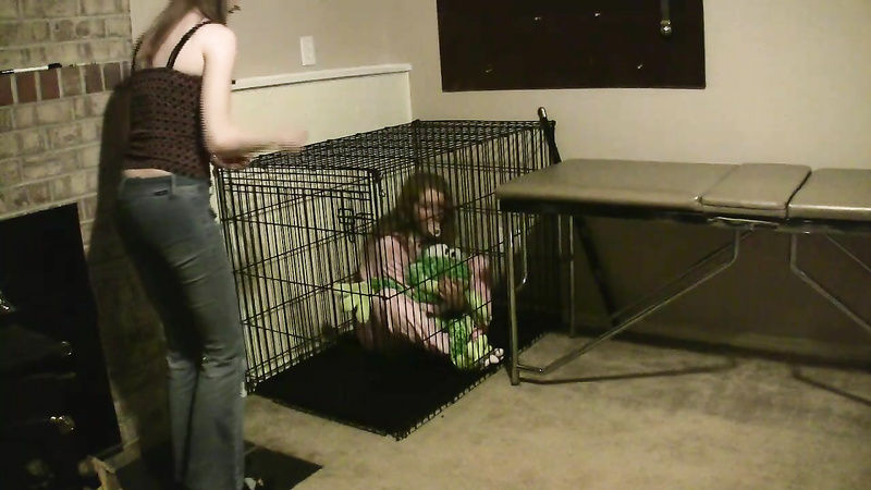 Amber: Sleeper Spanked Caged