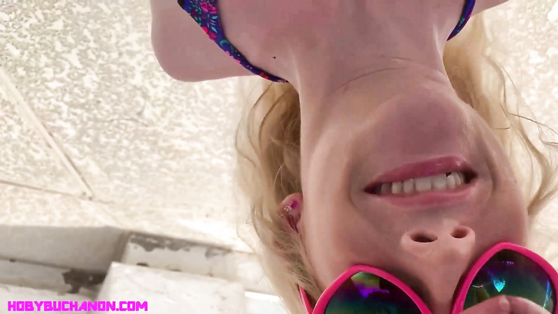 Emma Returns For a Poolside Face Fuck, Rough Fuck & Creampie