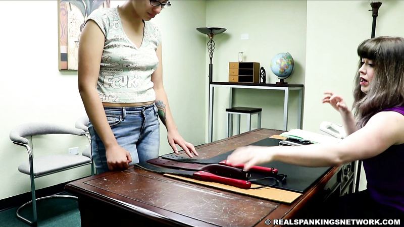 Strapped and Paddled by Miss Betty (Part 1 of 2)