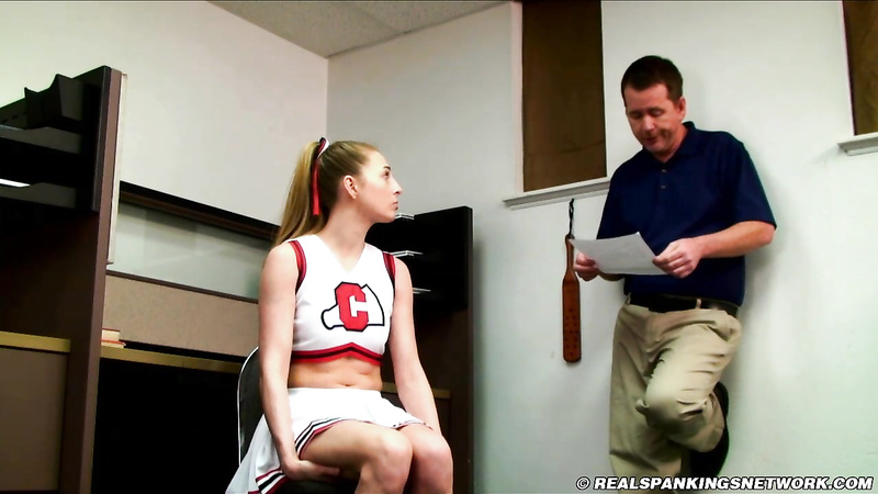 A Proper School Paddling for a Cheerleader