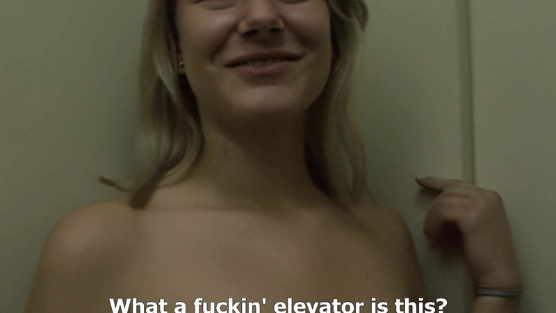 Elevator ride with Kristyna