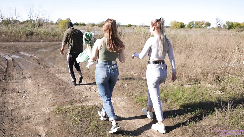 Nicole And Lana Walk With A Dirty, Smelly, Fat Loser