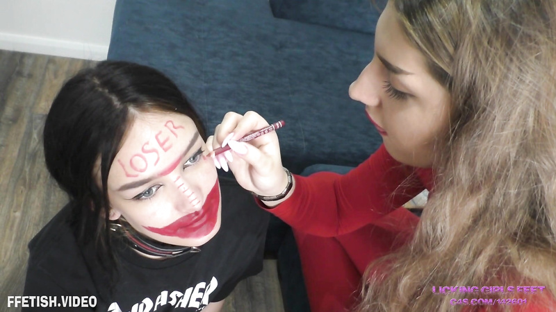 Valeria Having Fun With Her Ugly Slave Girl Makeup And Other Humiliations