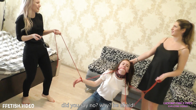 Valeria And Kira Having Fun With A Stupid Slave Girl Marionette