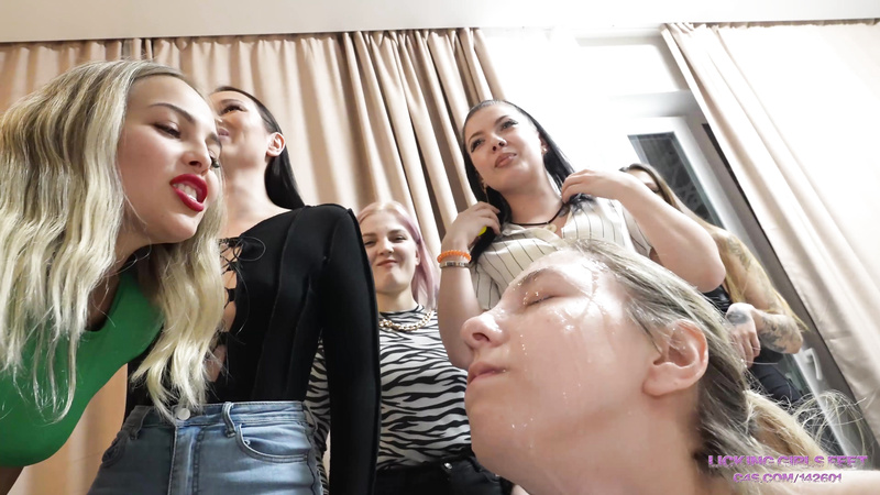 Brutal Eight Mistresses Hard Spitting Humiliation